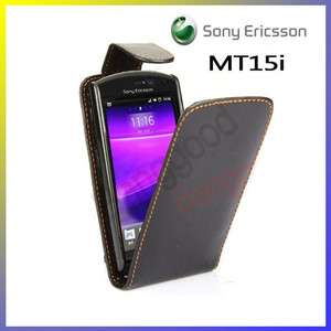   Leather Pouch Case Cover For Sony Ericsson Xperia Neo MT15i  