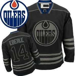   Oilers Black Ice Jersey Jordan Eberle Hockey Jersey
