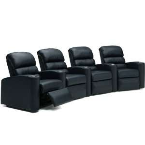   Theater 4 Seat Row Leather Recliners from Palliser