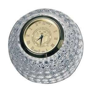 South Alabama   Golf Ball Clock   Gold 