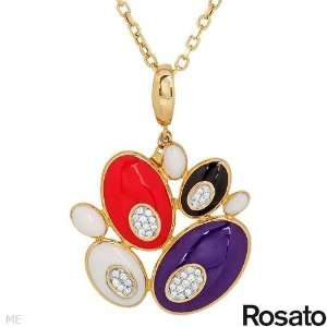   Rosato 0.2.Ctw Color F G Diamonds 18K Gold Necklace ROSATO Jewelry