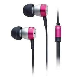  Pink Noise isolating Metal Earphones With Ipod Control And 