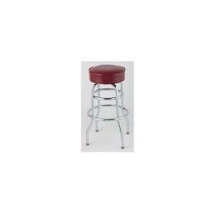  Royal Industries ROY 7712 2 CRM   Assembled Double Ring Bar Stool w 