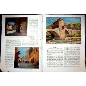  Sospel Bevera View Decamps Art Images French Print 1937 