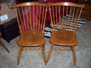 Ethan Allen Chairs Set of 4 Nutmeg 10 6020 Duxbury Side Chairs Maple 