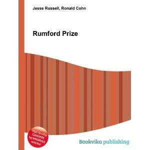  Rumford Prize Ronald Cohn Jesse Russell Books