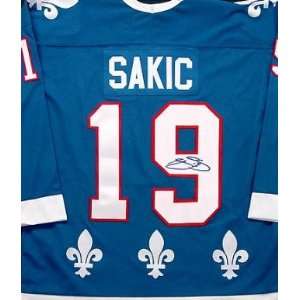  Joe Sakic Autographed Jersey   (Quebec Nordiques) Sports 