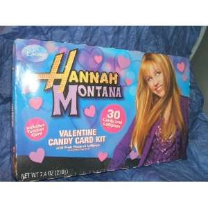  Hannah Montana Valentine Candy Card Kit, 30 Cards 