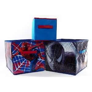  Marvel Spider Man 3 Spiderman Storage Bins Set of 3 Boxes 