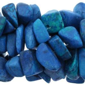  Chinese Azurite  Chips Puffy   15mm Height, 11mm Width 