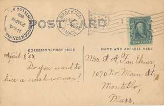 BLACK FACE SOCIAL HISTORY EARLY MAILED 1908 M36230  