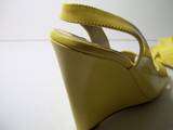 Charlotte Russe Yellow Wedge Shoes Heels Size 8  