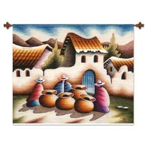  Wool and cotton tapestry, Cholas at Rest