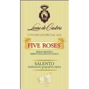   de Castris Five Roses Rosato Salento IGT 750ml Grocery & Gourmet Food