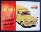 Morris J4 M10 Van Pick up Chassis Cab Brochure 1964  