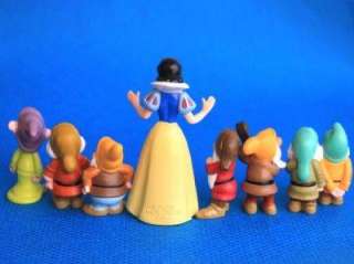 Snow White Seven Dwarfs Disney Princess Figure Set Of 8  