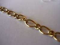 Vintage 6 1/2 Goldtone Chain Bracelet  