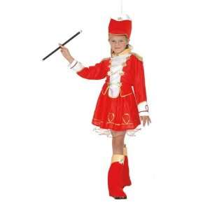  Majorette 4pc Childs Fancy Dress Costume M 134cms Toys 