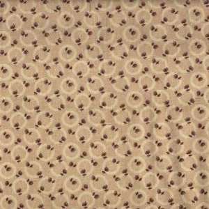   More Pink & Chocolate, Brown Ditzy Flowers on Cream by Windham Fabrics