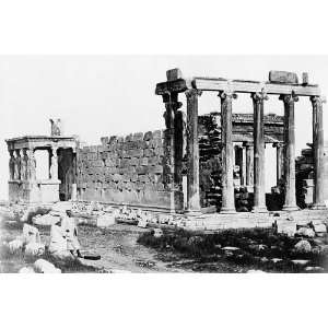  Ancient Greek Temple Erechtheum Acropolis 8x12 Silver 