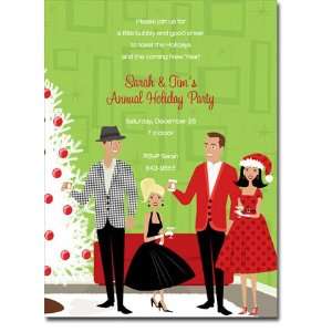   Holiday Invitations (Retro Christmas Party)