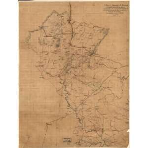  Civil War Map A map of Fauquier Co. Virginia / compiled 