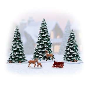  Natures Serenity Christmas Village Accessory Set by The 