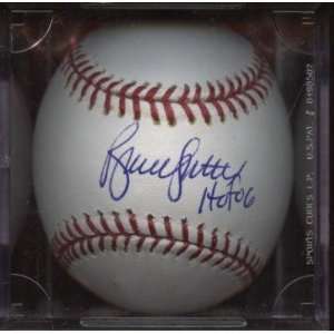 Bruce Sutter Autographed Baseball   HOF 06 Single Selig B & E Hologram 