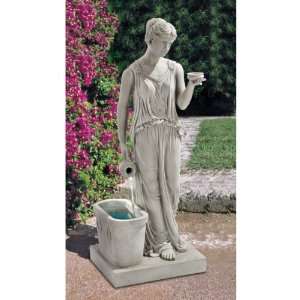  37.5 Greek Hebe Goddess of Youth Garden Fountain Statue 