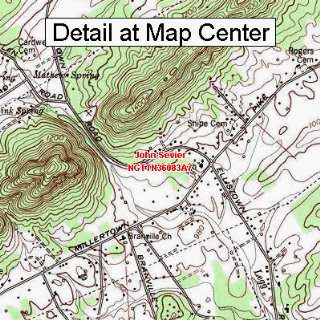  Map   John Sevier, Tennessee (Folded/Waterproof)