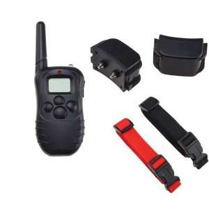  Remote Dog Training Collar with 100LV Shock and Vibration For 2 dogs