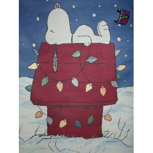  Peanuts Collection Snoopy Christmas Tapestry Wall Hanging 