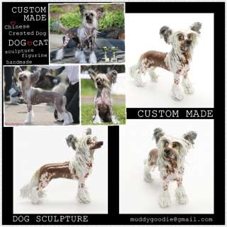Custom Dog Sculpture Figurine any dog breeds cat or animals handmade 