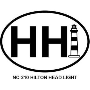 HILTON HEAD LIGHT (RED) Personalized Sticker