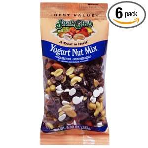 Snak Club Yogurt Nut Mix, 9 Ounce Bags (Pack of 6)  