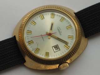 Beautiful soviet SLAVA watch Gilded AU case USSR VGC+  