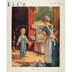  1920 Cover Life Boy Smoking Cigarette Smoke Mother 
