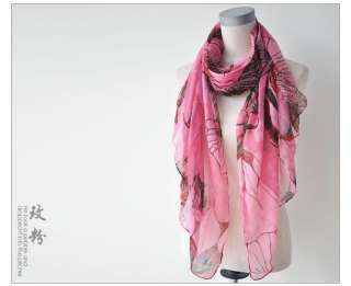 Hot Cotton Scarf Light Pink Fashion Begonia, 2 sizes  
