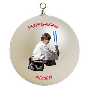 Personalized Star Wars Luke Skywalker Christmas Ornament Add Your Name 