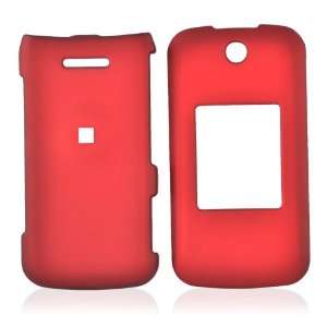  for LG Wine II UN430 Rubberized Hard Case Cover RED 
