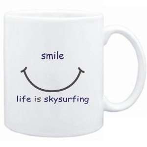  Mug White  SMILE  LIFE IS Skysurfing  Sports Sports 