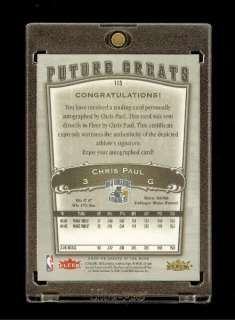 05 06 CHRIS PAUL GOTG GREATS OF THE GAME AUTO RC #1/99  