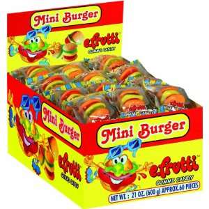 frutti Mini Burger (0.31 Ounce each), 60 Count Boxes (Pack of 6 