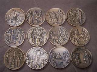 VITA CHRISTI Franklin Mint Medal Set LIFE OF CHRIST Nativity , Last 