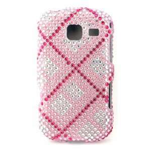  Icella FS SAR380 JP01 Pink Plaid Jewel Snap On Cover for 