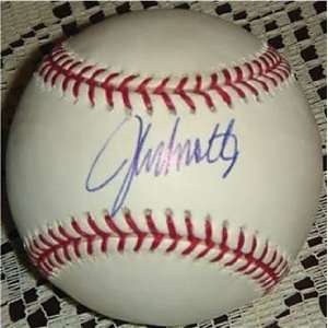  John Smoltz Signed Ball   OMLB JSA PROOF   Autographed 