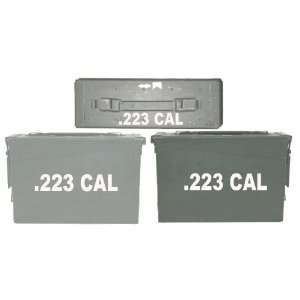  .223 cal ammo box(DECALS) two 6.51x 1.5 one 3.25x0.75 