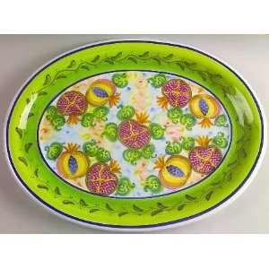  Skyros Pomegranate Oval Serving Platter, Fine China Dinnerware 