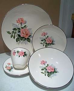 Simply Elegant 5 Piece Double Rose Place Setting  