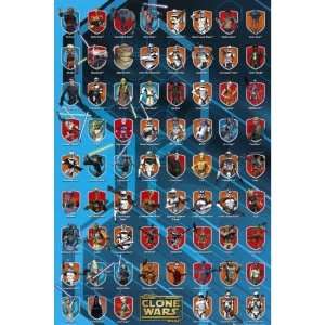  Clone Wars Commercial Poster Cast Characters Diagram 